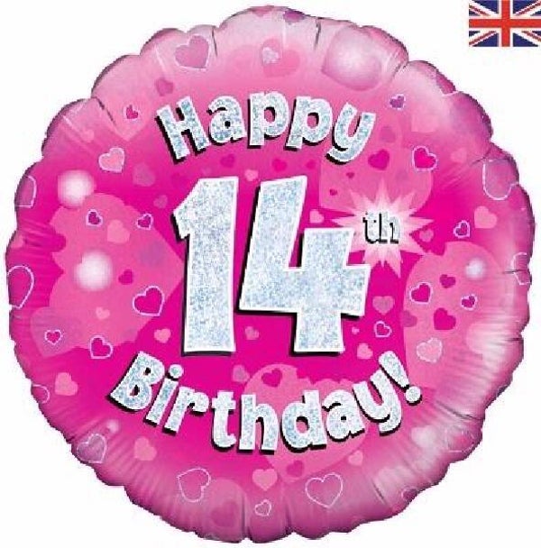 Age 14 helium balloon