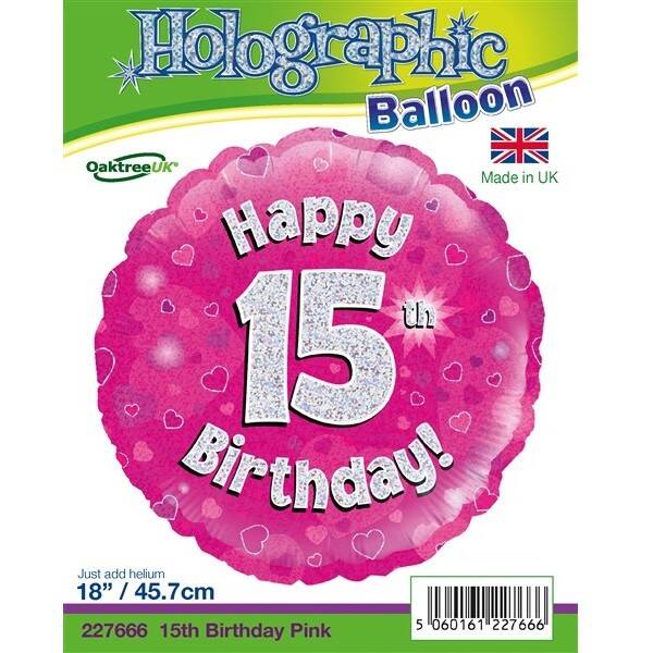Age 15 helium balloon