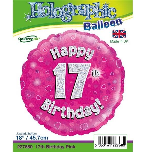 Age 17 helium balloon