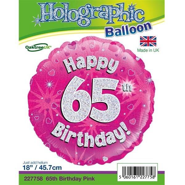 Age 65 helium balloon