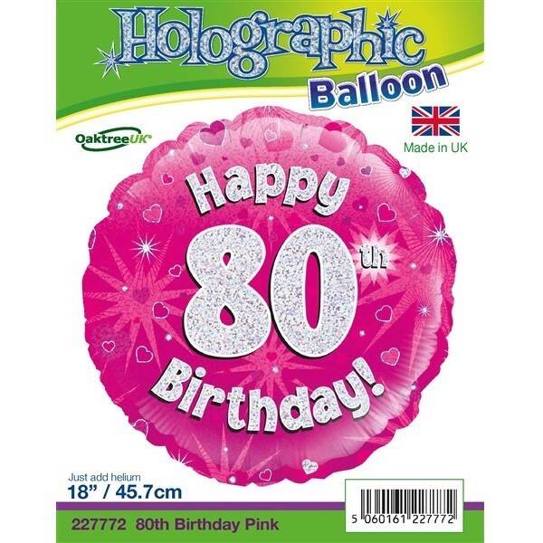 Age 80 helium balloon