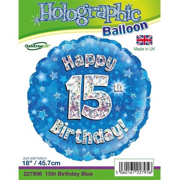 Age 15 helium balloon