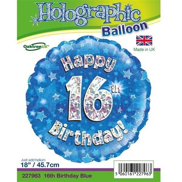 Age 16 helium balloon