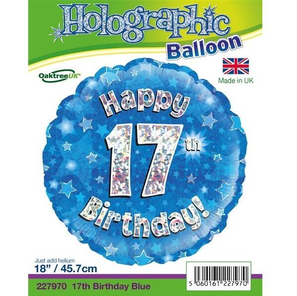 Age 17 helium balloon