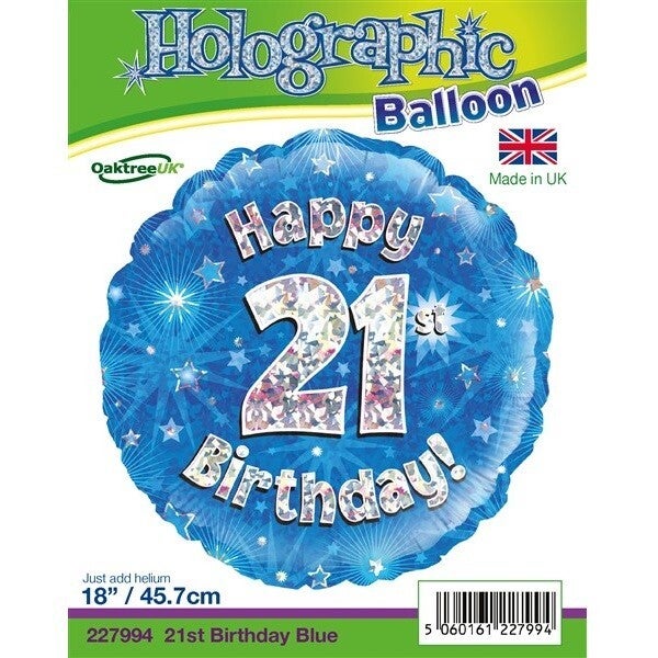 Age 21 helium balloon