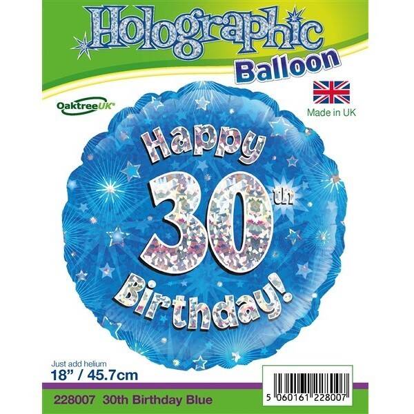 Age 30 helium balloon
