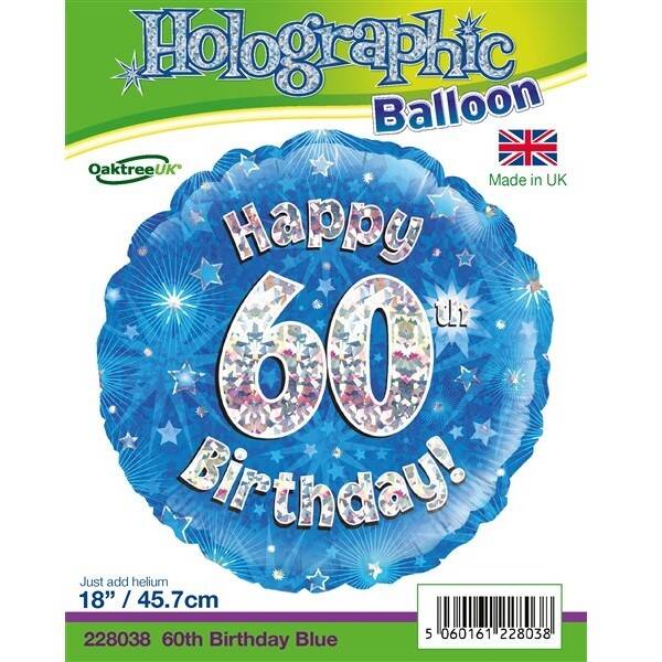 Age 60 helium balloon
