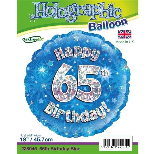 Age 65 helium balloon