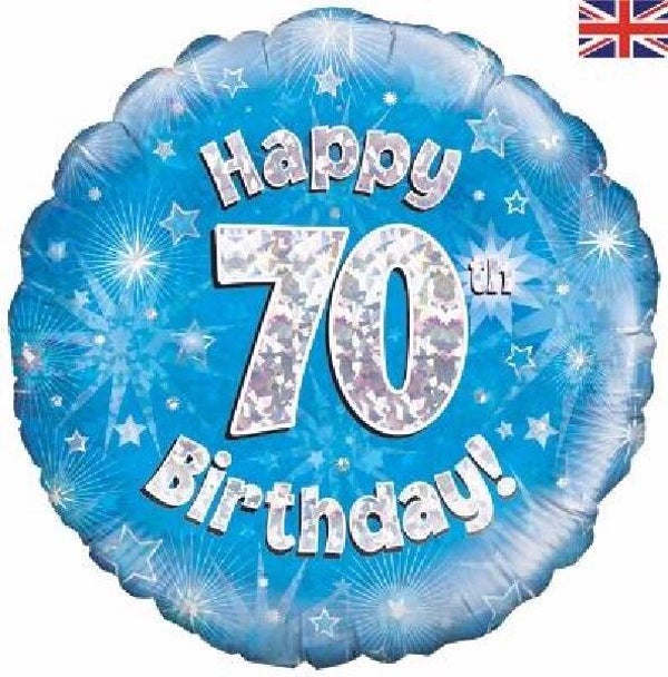 Age 70 helium balloon