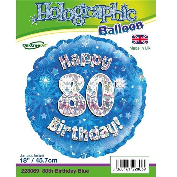 Age 80 helium balloon