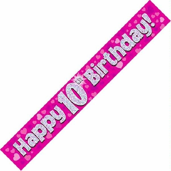 Happy 10th Birthday Banner