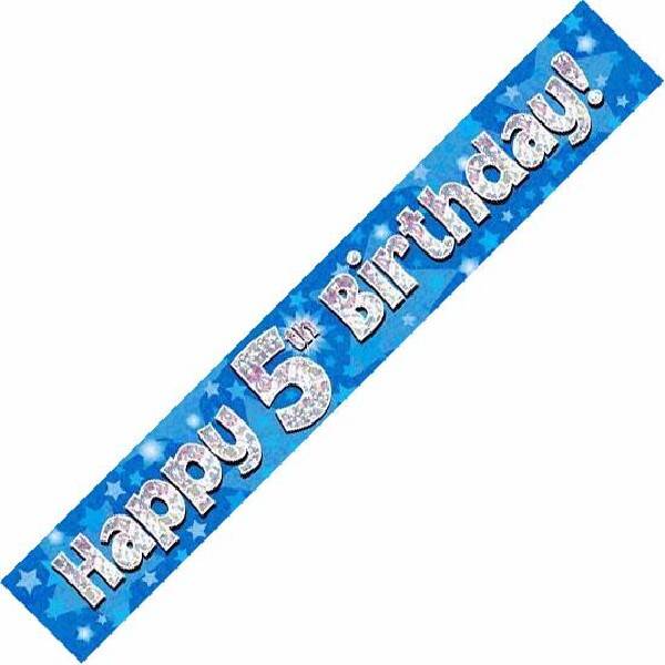 Happy 5th Birthday Banner