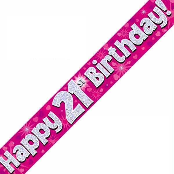Happy 21st Birthday Banner