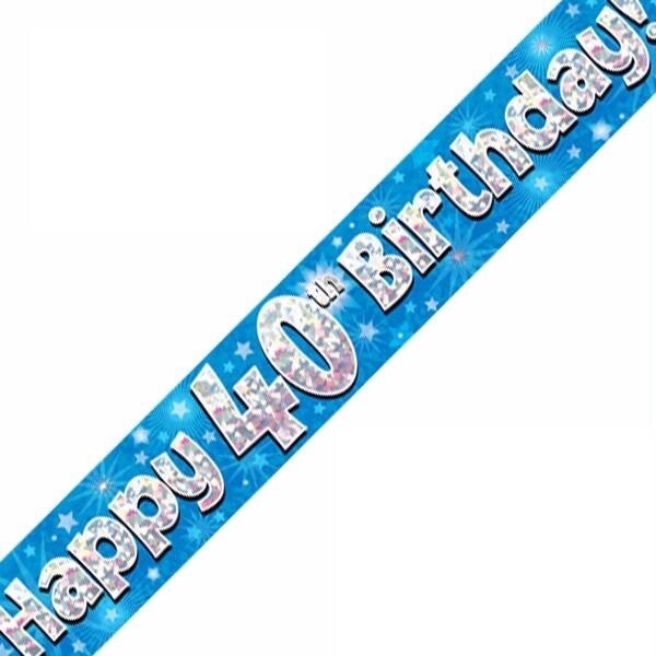 Happy 40th birthday banner
