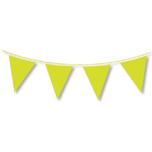 Lime green bunting