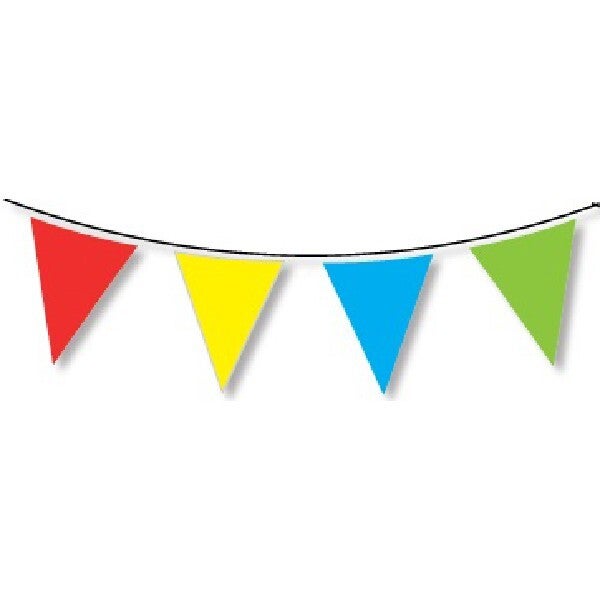 Multi coloured bunting