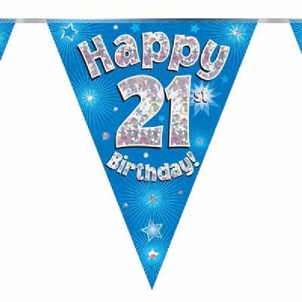 Blue age 21 bunting