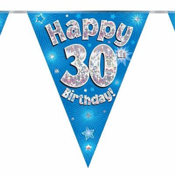 Blue age 30 bunting