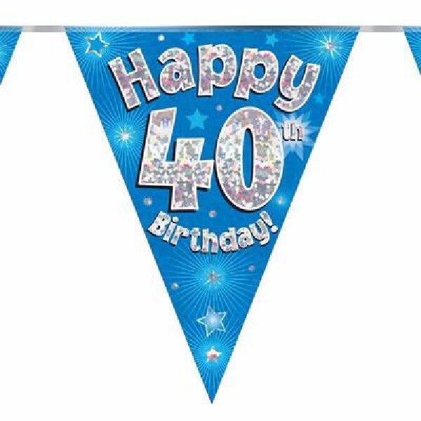 Blue age 40 bunting
