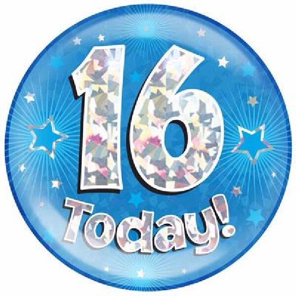 Blue age 16 Badge