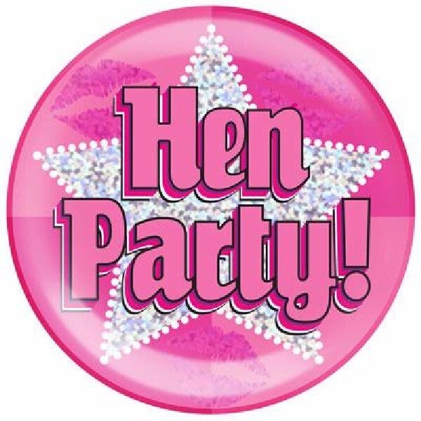 Giant hen party badge