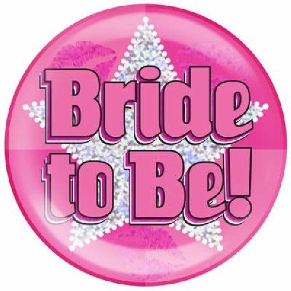 Bride to be giant badge
