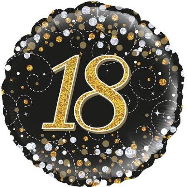 Age 18 helium balloon