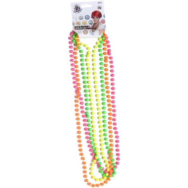 Fluorescent bead necklaces