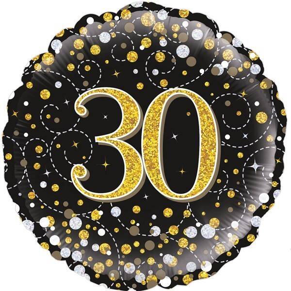 Age 30 helium balloon