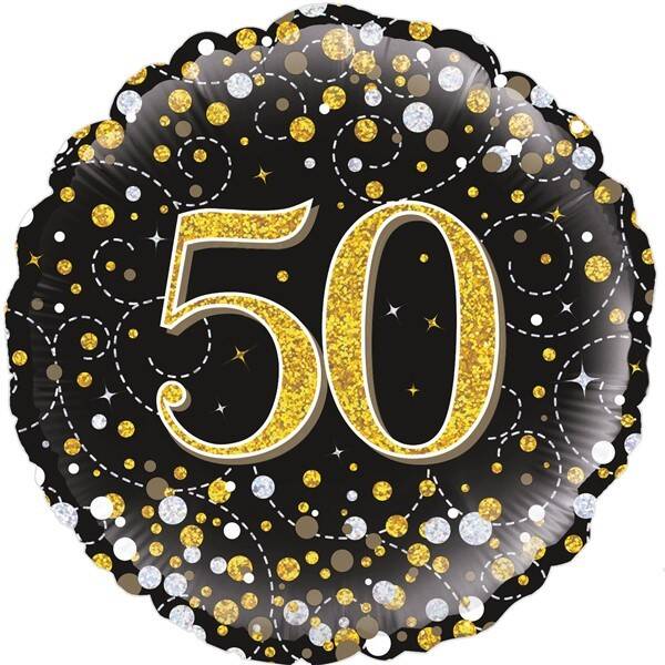 Age 50 helium balloon