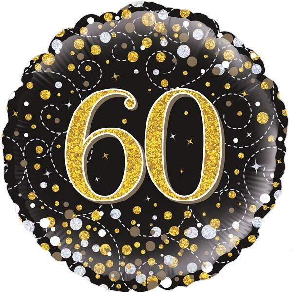 Age 60 helium balloon