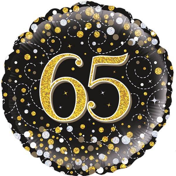 Age 65 helium balloon