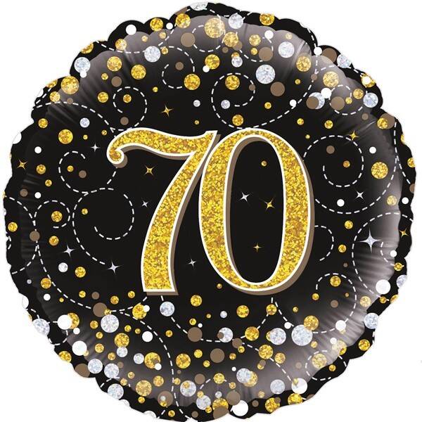 Age 70 helium balloon