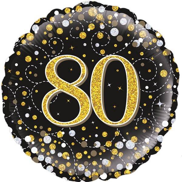 Age 80 helium balloon