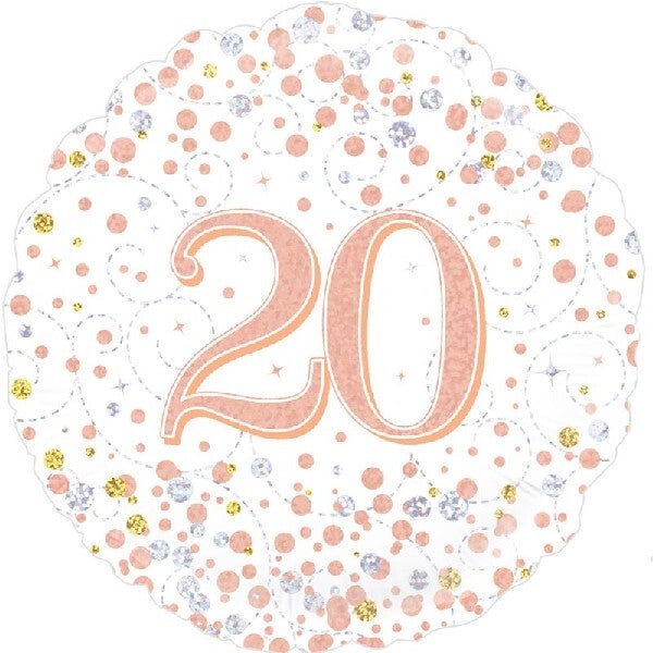 Age 20 helium balloon