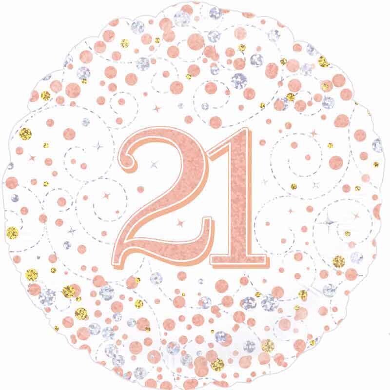 Age 21 helium balloon