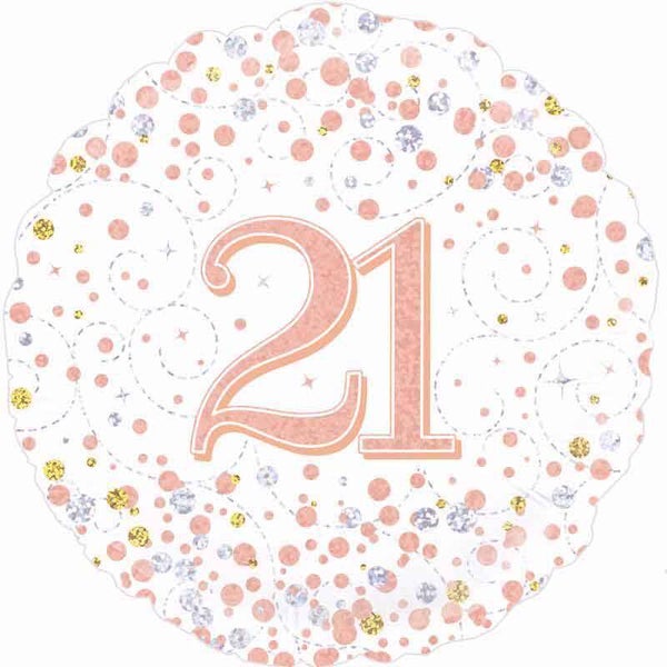 Age 21 helium balloon