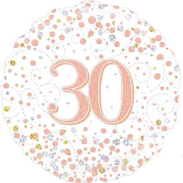 Age 30 helium balloon