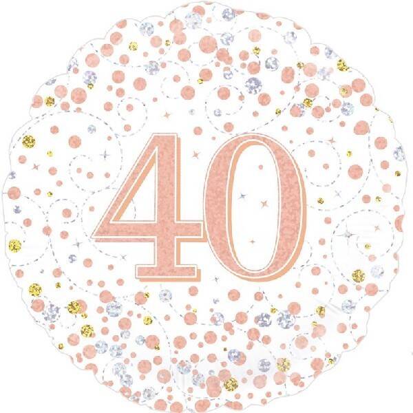 Age 40 helium balloon