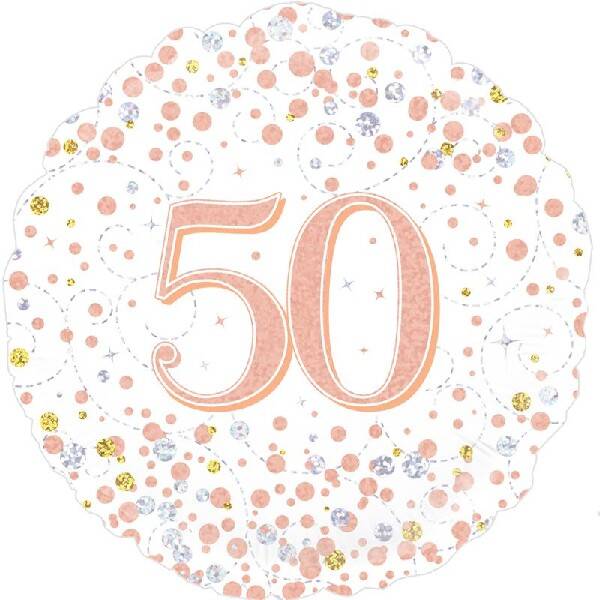 Age 50 helium balloon