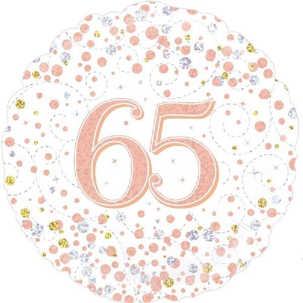 Age 65 helium balloon