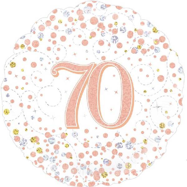 Age 70 helium balloon
