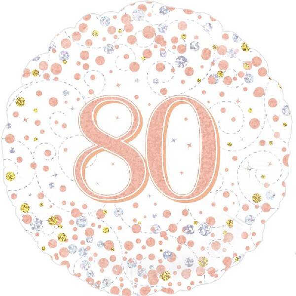 Age 80 helium balloon