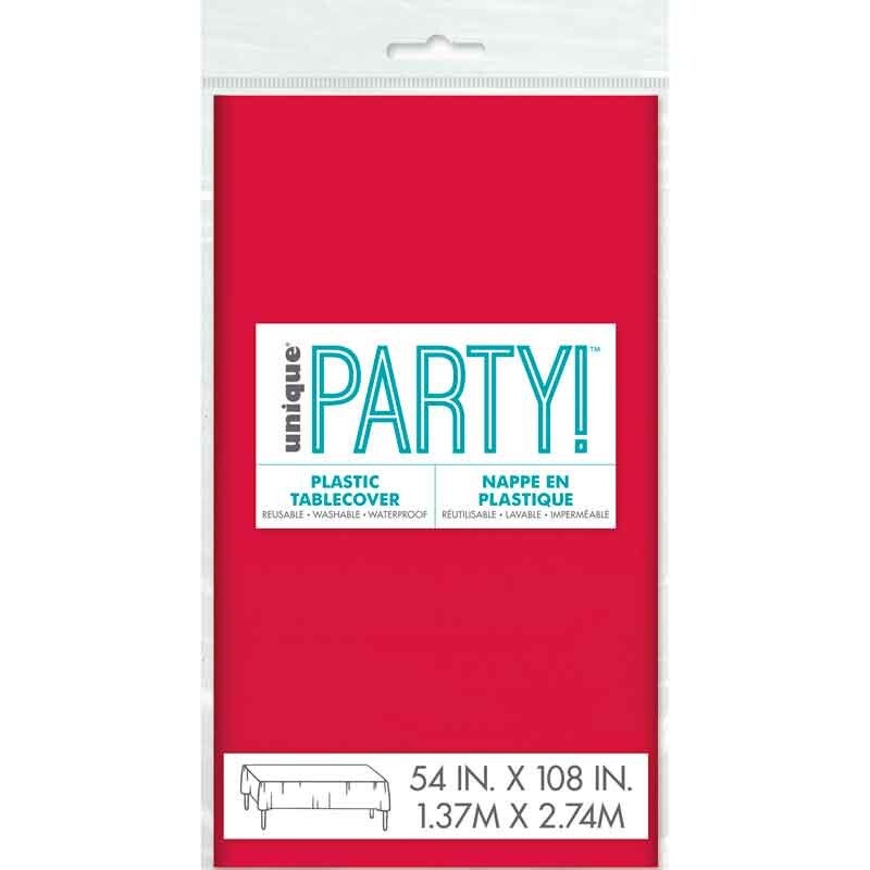 Ruby red table cover
