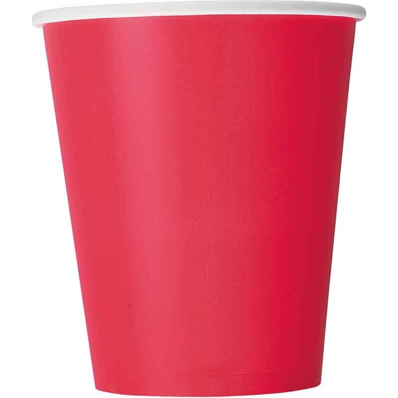 Ruby red party cups