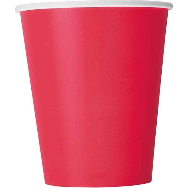 Ruby red party cups