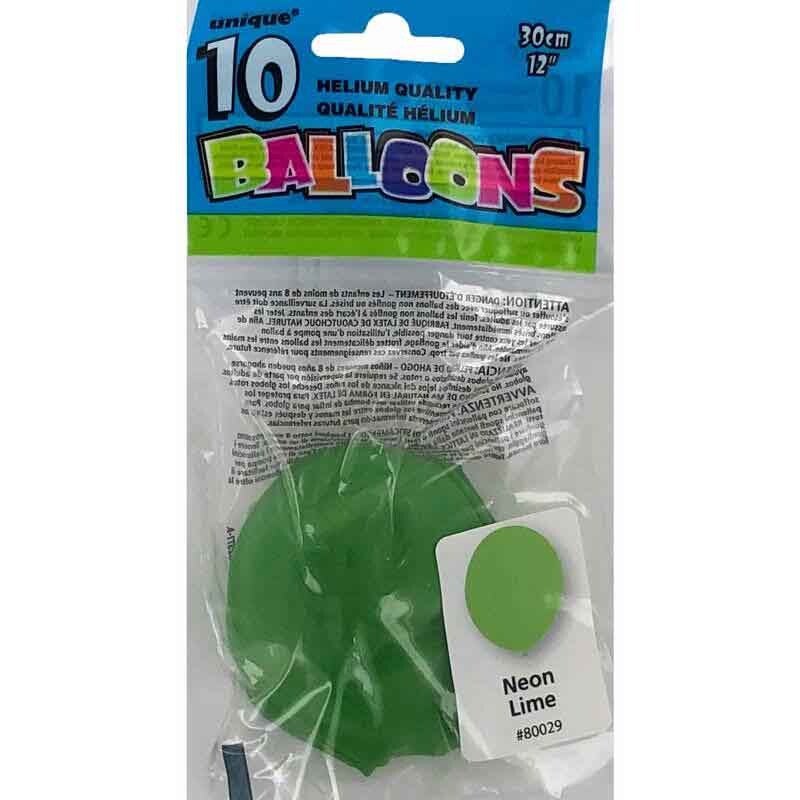 Neon Lime Green balloon pack