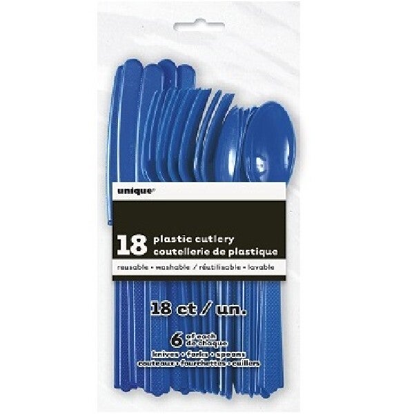 Royal blue cutlery