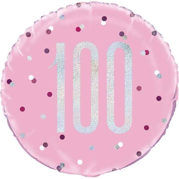 Age 100 helium balloon