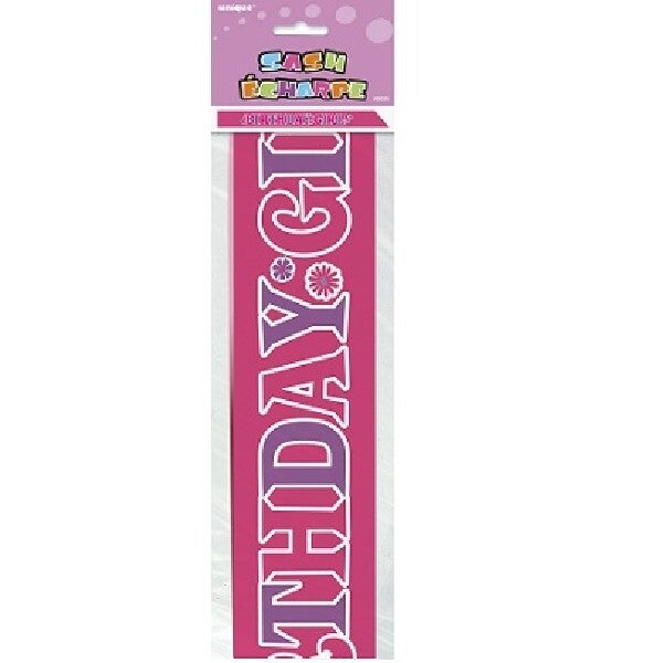 Birthday girl sash